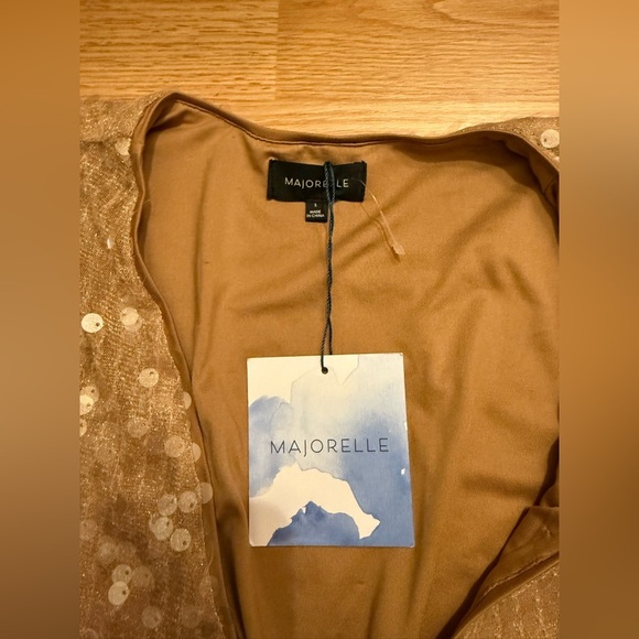 Majorelle Claudina Mini Dress Blush Nude NWT Sz Small - Picture 3 of 6